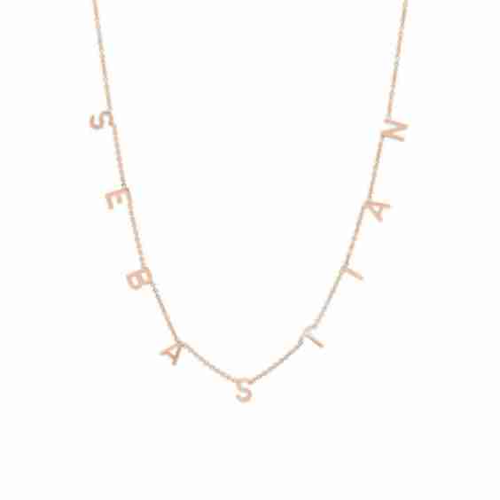 The Original Spaced Letter Necklace