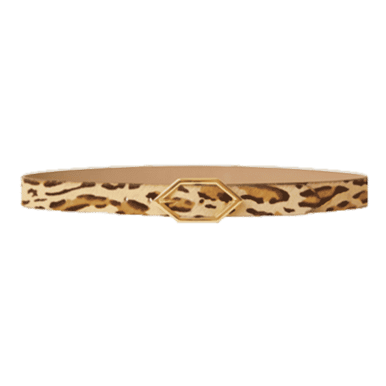 Rory Calf-Hair Leather Belt