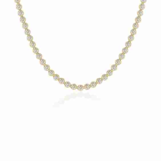 Diamond Bezel Eternity Necklace