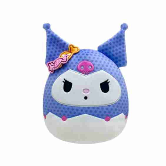 Squishmallows x Hello Kitty & Friends Kuromi with Candy Clip, 8 in