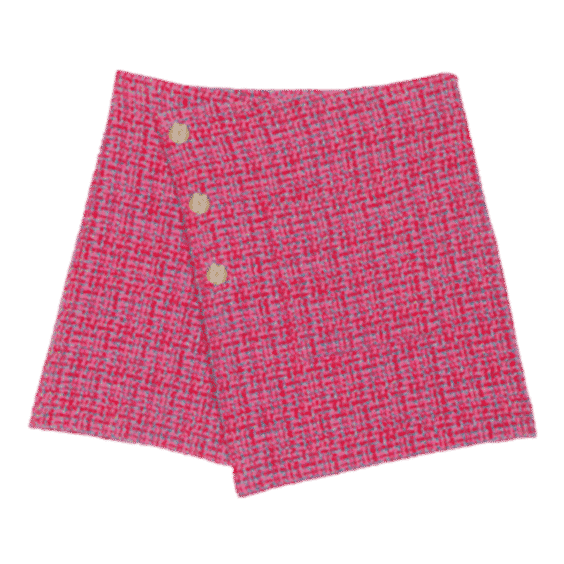 Tweed Wrap Skirt