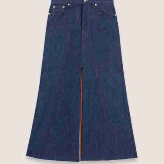 Long Denim Skirt