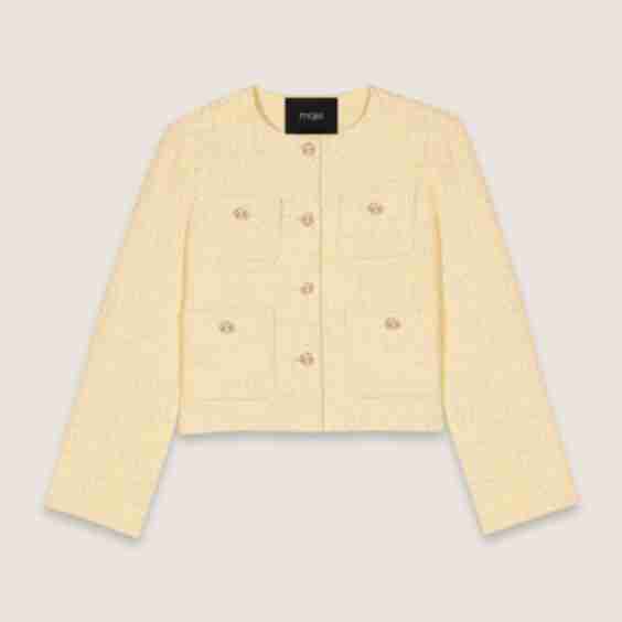 Short Tweed and Lurex Jacket