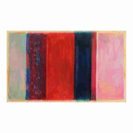 'Abstract in Coral and Jade' by Robert Inman, 1981, Chouinard Institute, Los Angeles County Museum of Art, Mgm Studios, Osaka