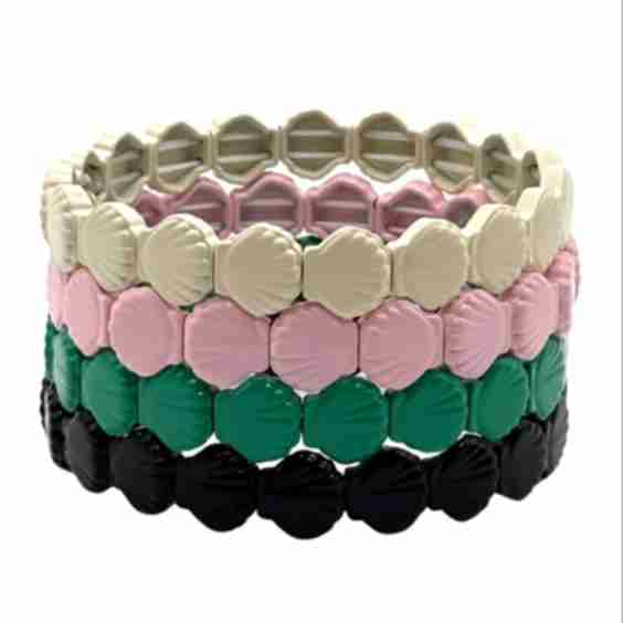 Colored Seashell Bracelet