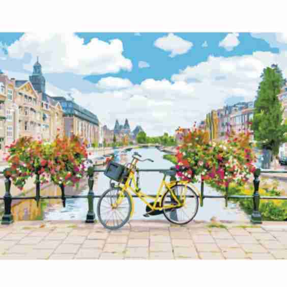 Amsterdam Bike Paint-by-Number Kit