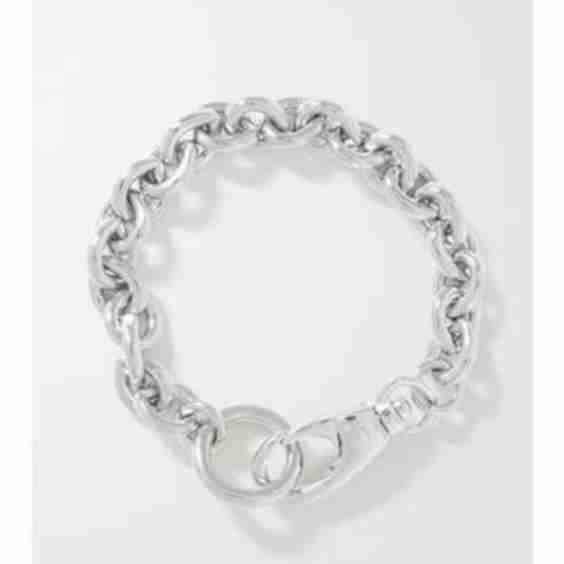 Cable Platinum-Plated Bracelet