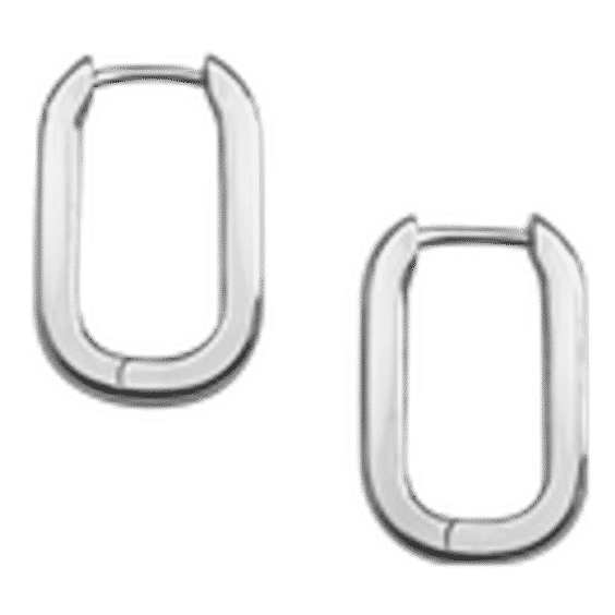 Silver Fissa Hoops
