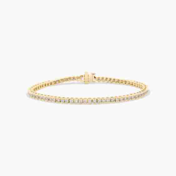 Bezel Tennis Bracelet With 2 CTW Lab-Grown Diamonds