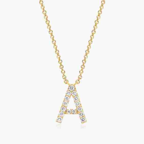 Initial Lab-Grown Diamond Necklace