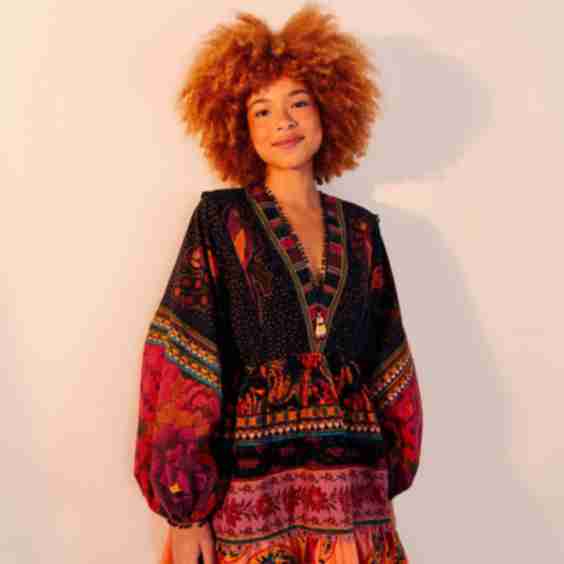 Mixed Patchwork Mini Dress