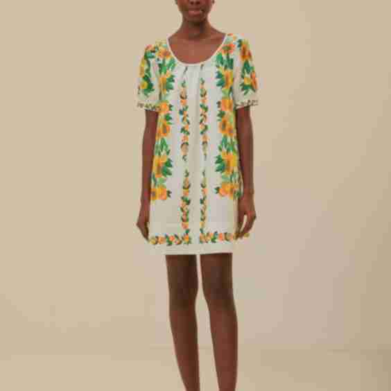 Papaya Salad Scarf Mini Dress