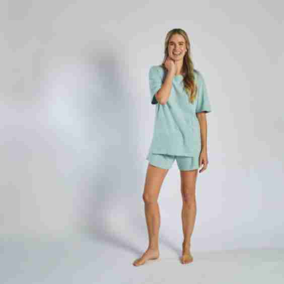 Luxe Knit Short Set With Pocket Detail
