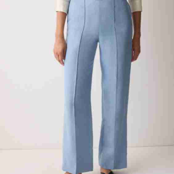 Irish Linen Palazzo Trouser