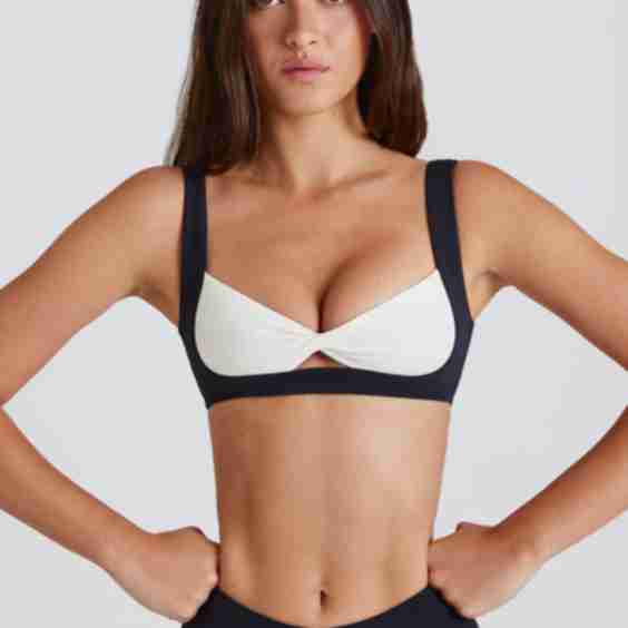 Soft Active Twist-Front Sports Bra