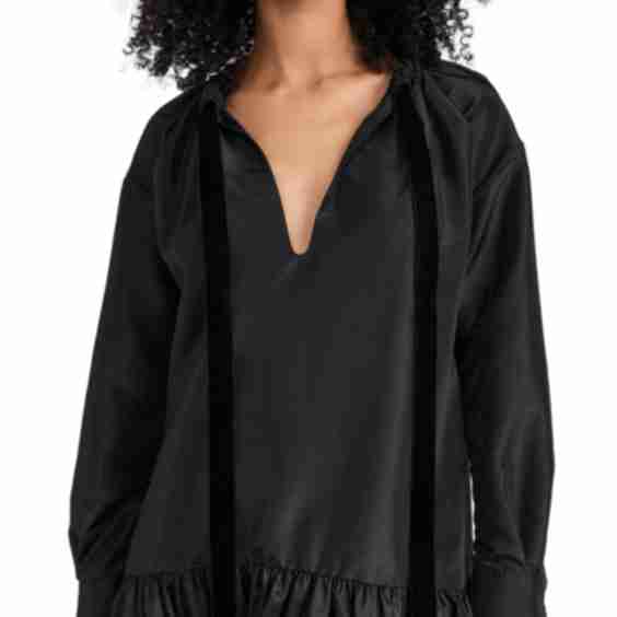 Edison Long Sleeve Ruffle Mini Dress