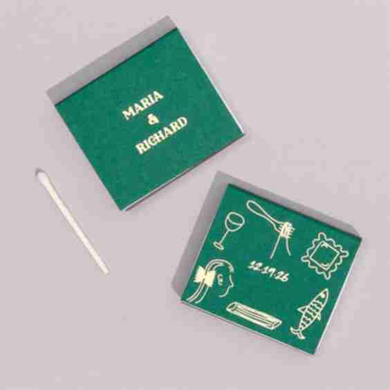 Pasta Party Hand Drawn Matchbox