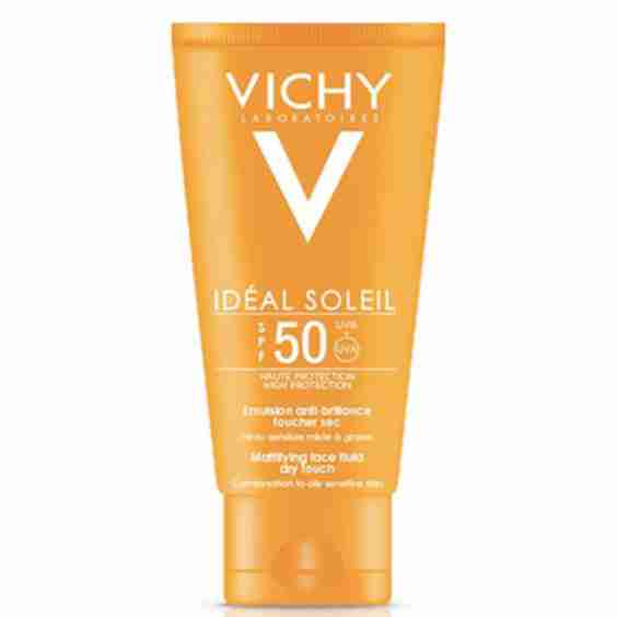Idéal Soleil Dry Touch Face Cream Mattifying Face Fluid SPF 50