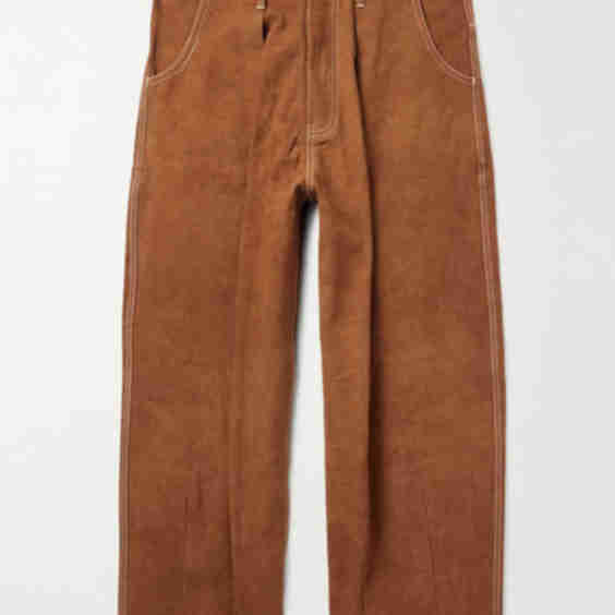 Wonky-Wear Lush Wide-Leg Pleated Organic Cotton-Canvas Trousers