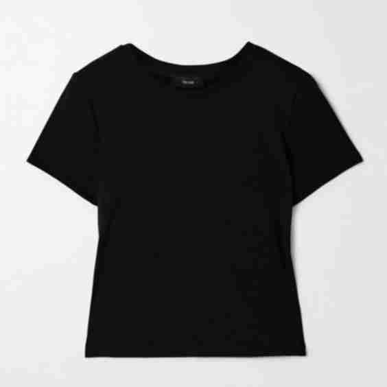 Lia Cropped Stretch-Tencel Lyocell T-Shirt