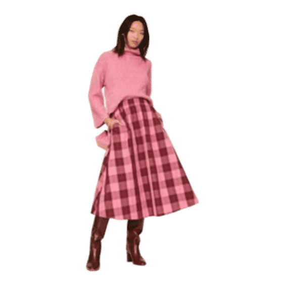Greenhouse Plaid Skirt