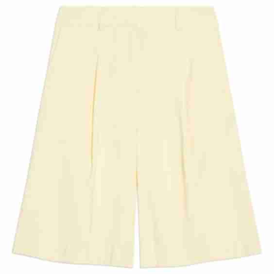 Soft Yellow Tailored Shorts