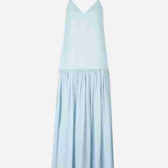 Flowing Dropped Waist Maxi Dress
