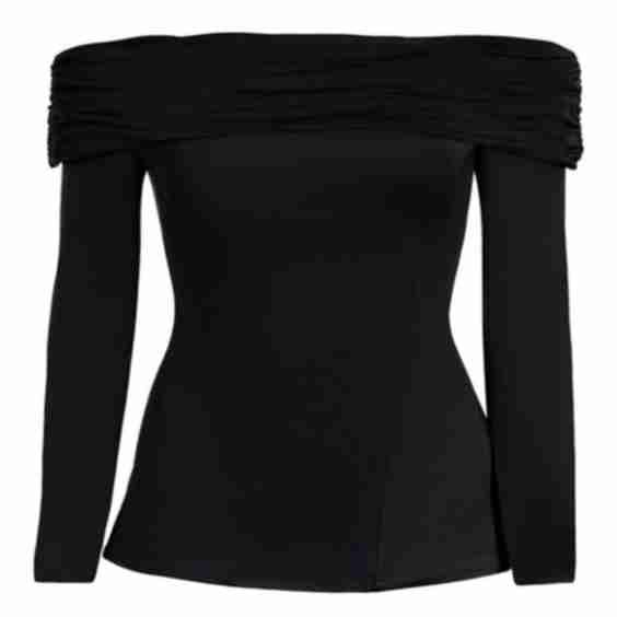Shapey Off Shoulder Long Sleeve Top