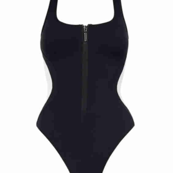 Scoopy Seamed Zip