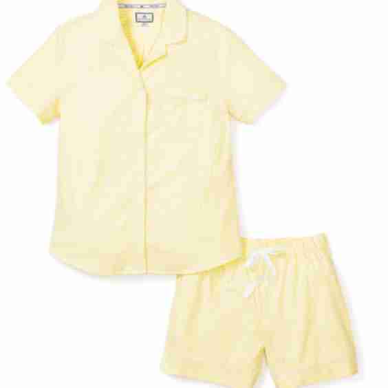 Women's Twill Pajama Short Set