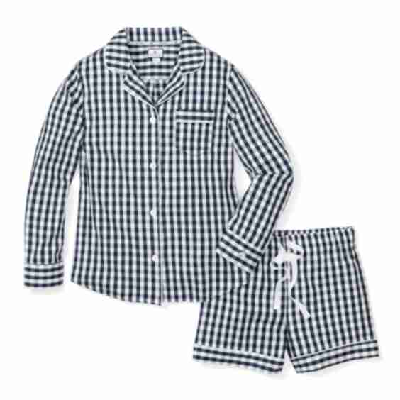 Twill Pajama Long Sleeve Short Set