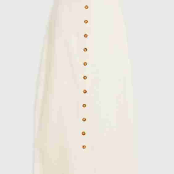 Atri Layered Cotton Blend Twill Midi Skirt