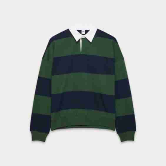 Lomu Polo Longsleeve Relaxed cotton jersey rugby shirt