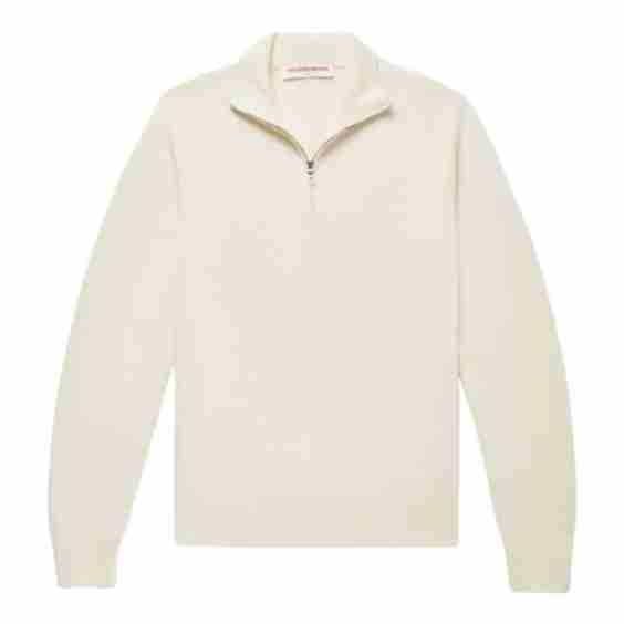 Lennard Slim-Fit Merino Wool Half-Zip Sweater