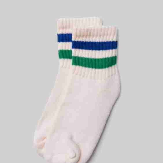 The Retro Stripe Quarter Crew