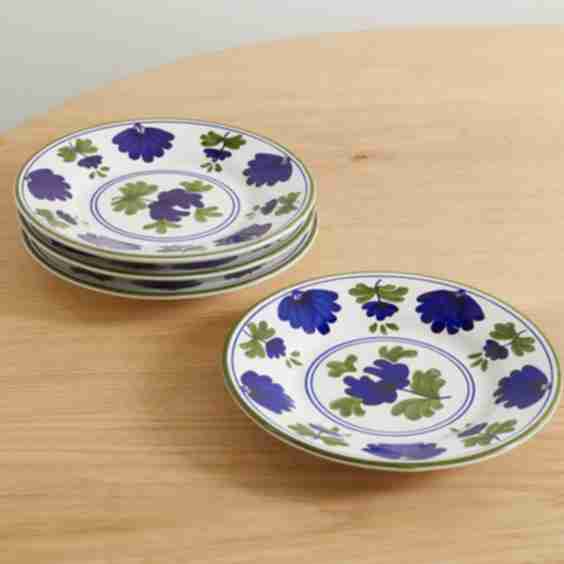 Blossom Set of Four 20cm Ceramic Dessert Plates