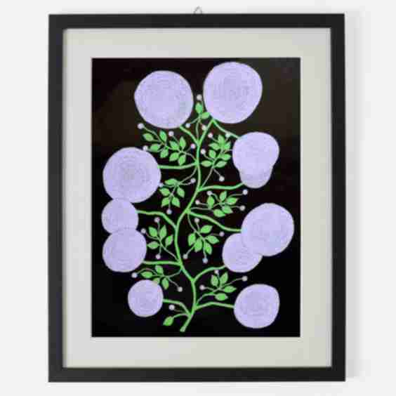 Marian McEvoy Framed Ink Artwork