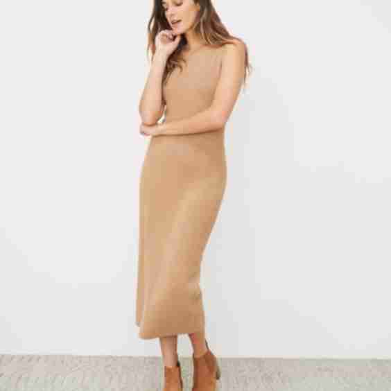 Sleeveless Sweater Dress 