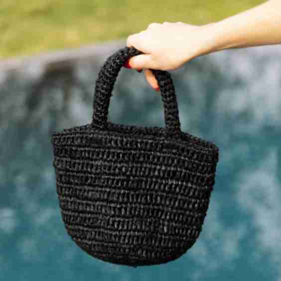 Mini Raffia Tote