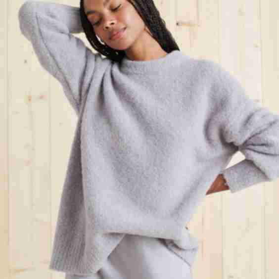 Boucle Cocoon Crewneck