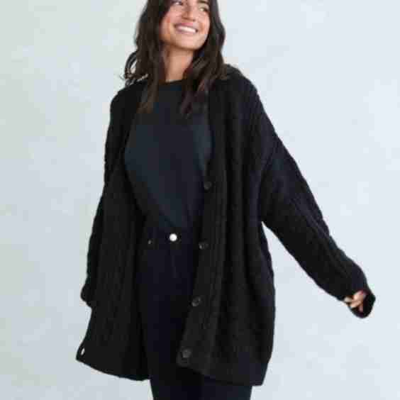Cable Cocoon Cardigan