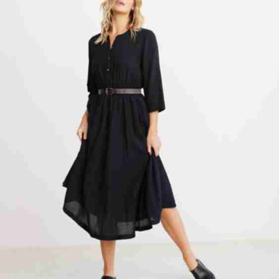 Seersucker Shirt Dress