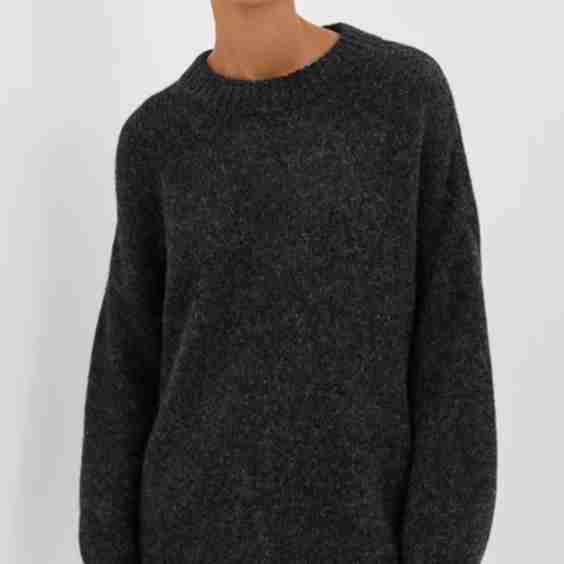 Alpaca Cocoon Crew Neck Pullover