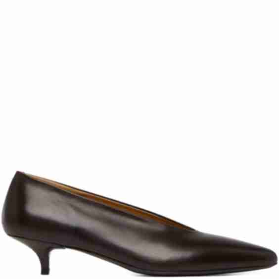 Longiforma Kitten-Heel Pointed-Toe Pumps