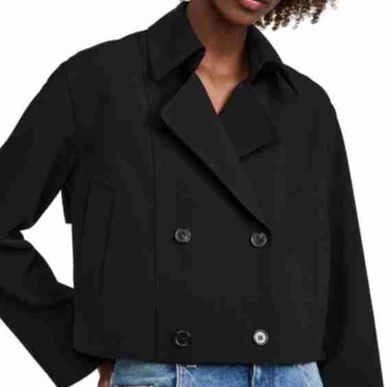 Crop Trench Coat