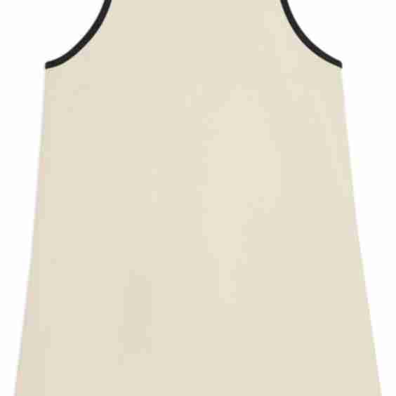 Contrast Trim Shift Mini Dress