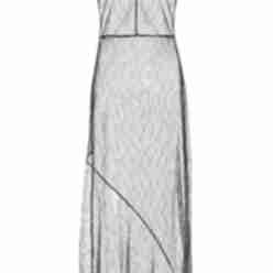 knee length dresses for ladies Valérie white floral lace mesh maxi dress