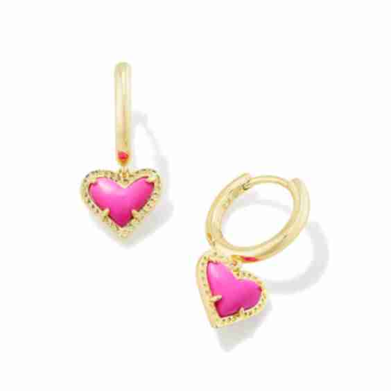 Ari Heart Huggie Earrings