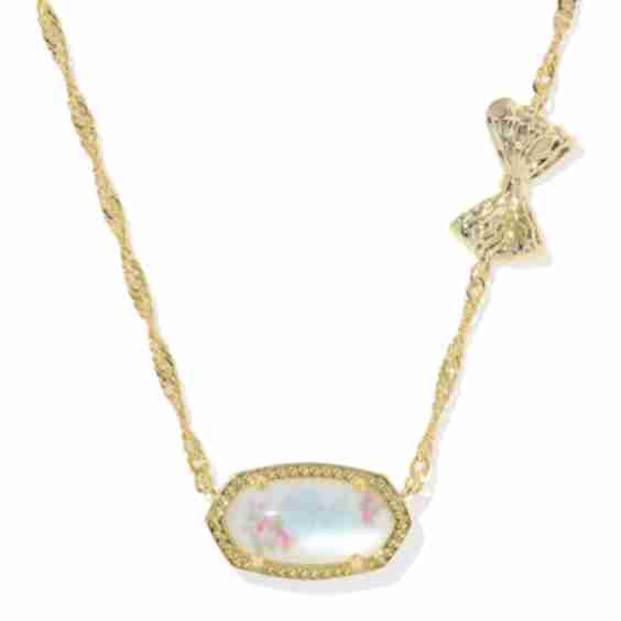 Kendra Scott x LoveShackFancy Bow Elisa Necklace