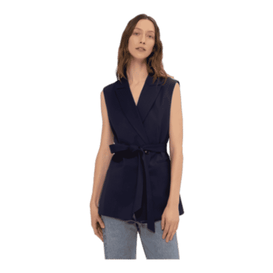 Double-Breasted Vest in Seasonless Wool